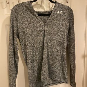 Grey Under Armour workout long sleeve